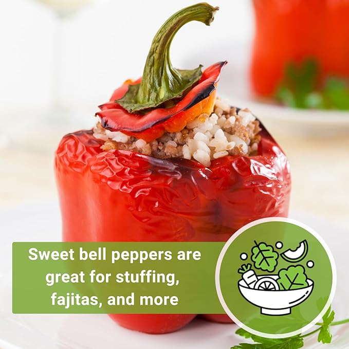 Sow Right Seeds - California Wonder Bell Pepper Seed for Planting - Non-GMO Heirloom Packet with Instructions to Plant an Outdoor Home Vegetable Garden - Productive and Sweet, Pick Green or Red (1)