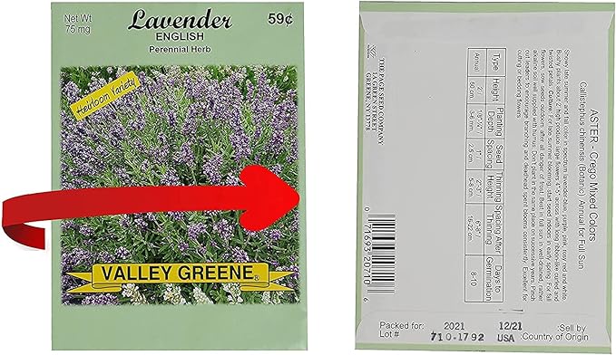 25 Slightly Assorted Flower Seed Packets - Includes 10+ Varieties - May Include: Forget Me Nots, Pinks, Marigolds, Zinnia, Wildflower, Poppy, Snapdragon and More - Made in the USA