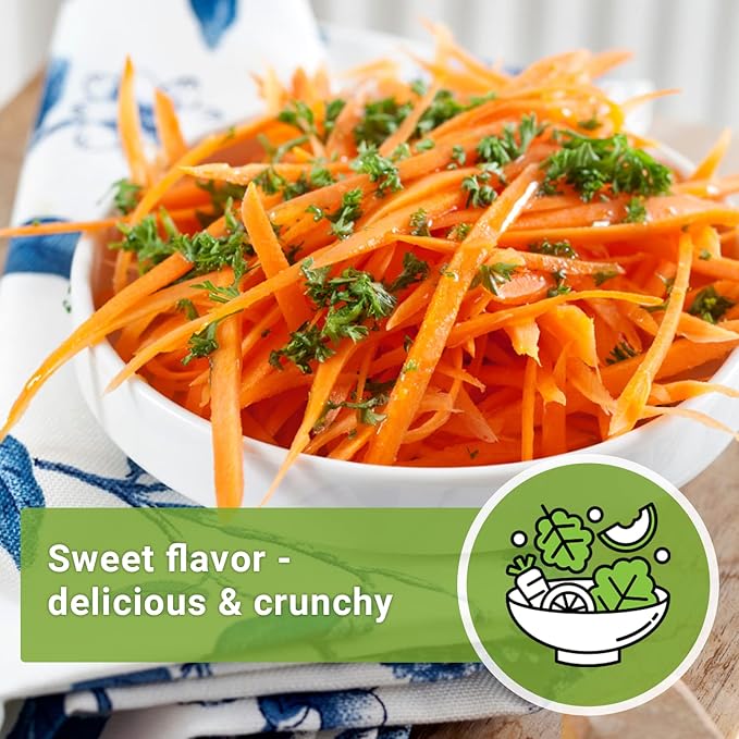 Sow Right Seeds - Imperator 58 Carrot Seed for Planting - Non-GMO Heirloom Packet with Instructions to Plant a Home Vegetable Garden - Indoors or Outdoors - Long Variety, Super Sweet (4)