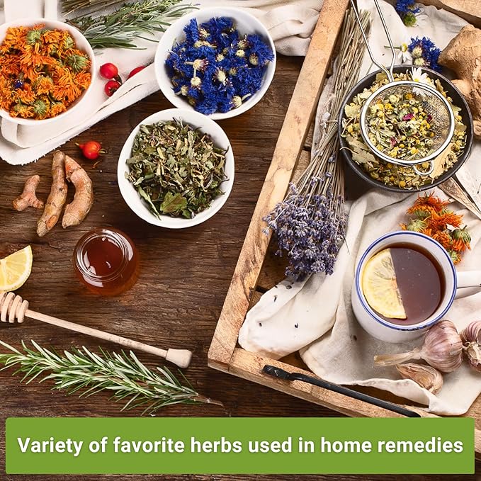 Sow Right Seeds - Medicinal Herb Seed Collection for Planting - Roman Chamomile, Echinacea, Lavender, Comfrey & Hyssop - Non-GMO Heirloom Seed - Grow Your own Home Remedies, Teas, & Tinctures