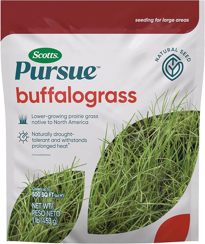 Scotts Pursue Buffalograss with Natural Seed, Seeding for Large Areas, 1 lb.