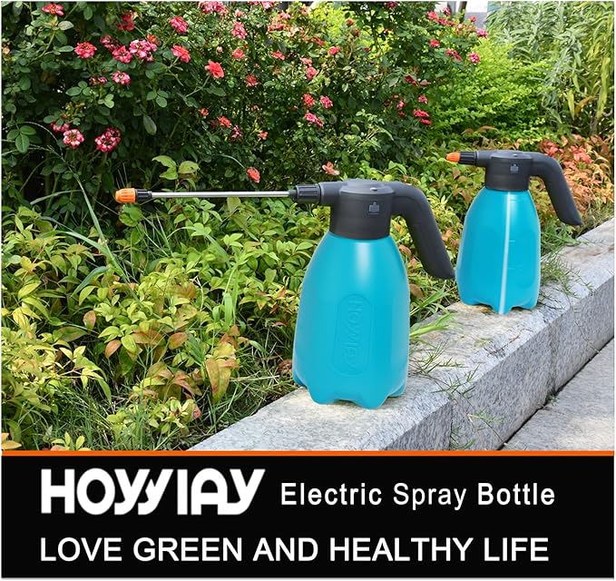 ES2-PRO Electric Spray Bottle 2L/0.5Gallon Plant Mister,Spray About 30 Gallons On a Single Charge,Rechargeable Battery Powered Sprayer,Automatic Watering Can,Pump Sprayer for Indoor Plants (Blue)