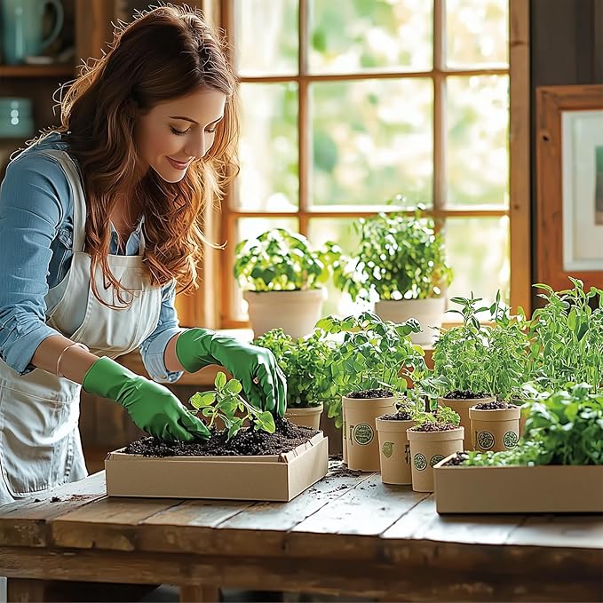 30,000+ Herb Seeds for Planting, 25 Varieties Heirloom Culinary Tea Herb Seeds Gift Pack, Non-GMO Herb Seed Garden Kit for Indoor Outdoor Growing, Home Fresh Food Herb Supply