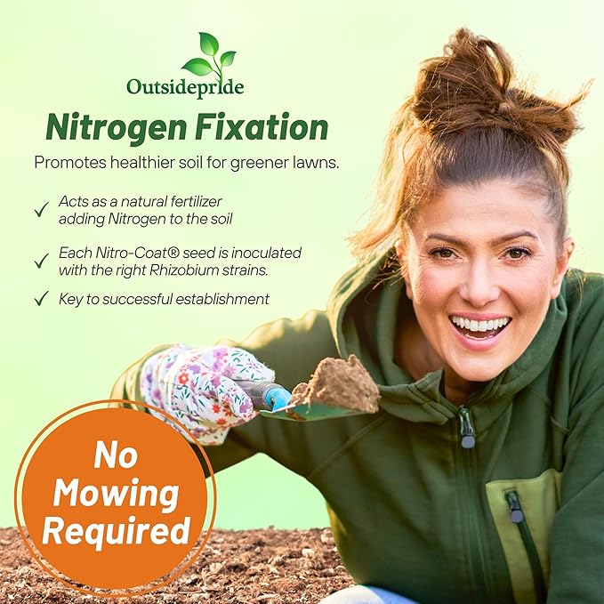 Outsidepride Perennial White MiniClover Seed - 1 lb. Dwarf, Small-Leaved, Drought & Wear-Tolerant Micro Clover Seeds for Lawn, Ideal Low-Maintenance & Easy to Grow Ground Cover Seeds for Home Yard