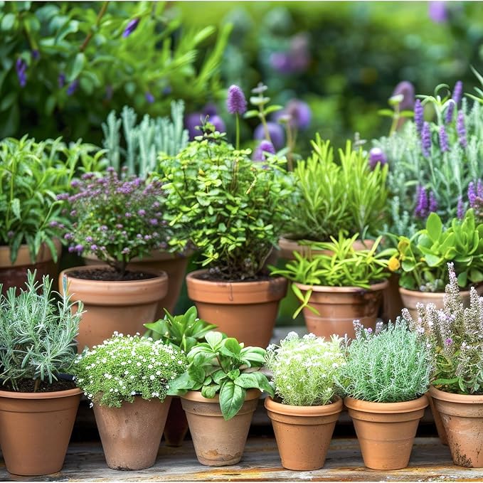 30,000+ Herb Seeds for Planting, 25 Varieties Heirloom Culinary Tea Herb Seeds Gift Pack, Non-GMO Herb Seed Garden Kit for Indoor Outdoor Growing, Home Fresh Food Herb Supply