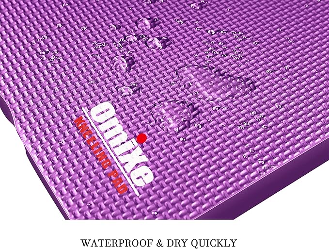 Extra Thick Kneeling Pad Comfy Foam Kneeler Mat Garden Knee Pad Cushion for Gardening Planting Yard Work Prayer Yoga Mechanic Exercise Workout Baby Bath 18 x 11 x 1.5 Inch Large Purple 1 Pack