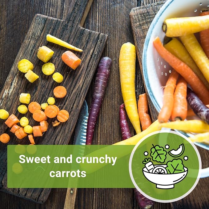 Sow Right Seeds - Rainbow Mix Carrot Seed for Planting - Non-GMO Heirloom Packet with Instructions to Plant a Home Vegetable Garden - Orange, Red, Purple, White Variety Mix for Colorful Harvest (1)