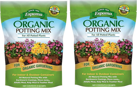 Espoma AP8 8-Quart Organic Potting Mix (2-Pack)