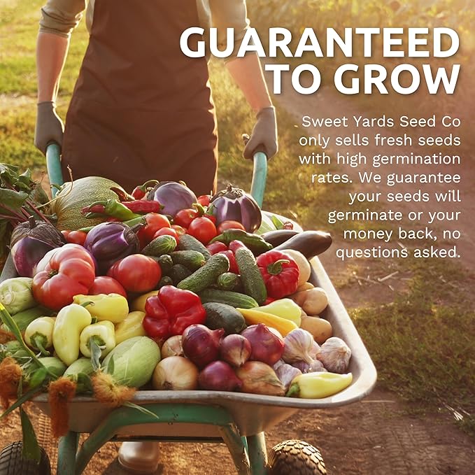 Organic Watermelon Seeds Variety Pack - 6 Individual Packs - 2025 Season - Sugar Baby, Orange Tendersweet, Jubilee and More! for Indoor & Outdoor Planting (Non-GMO, Certified Organic)