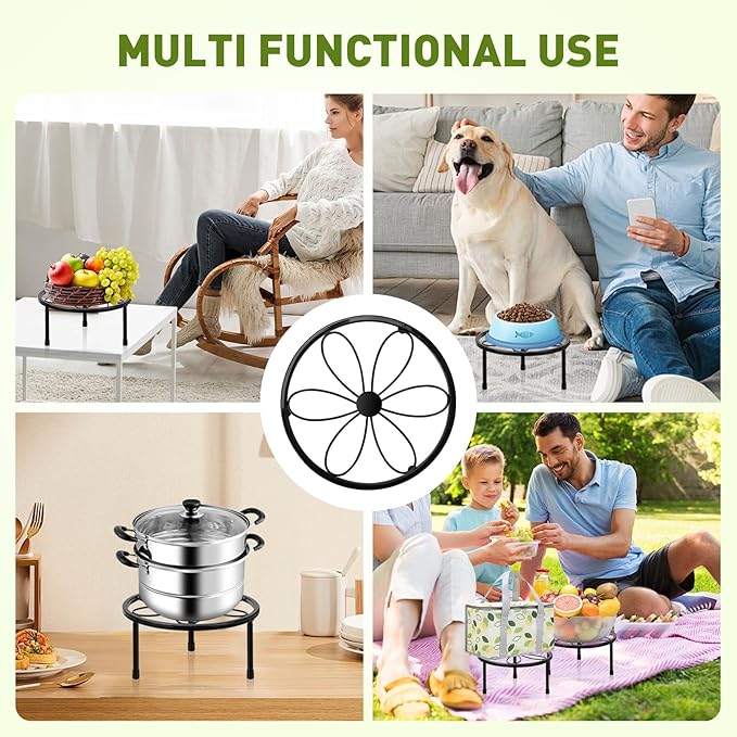 ESRICH Plant Stands, Metal Plant Stands Indoor, Plant Stand,Heavy Duty Plant Stands for Multiple Plant , Anti-Rust Iron Plant Pot Shelffor Planter, Potted Plant Holder for Garden Home ( 2 Pack 7.8in)