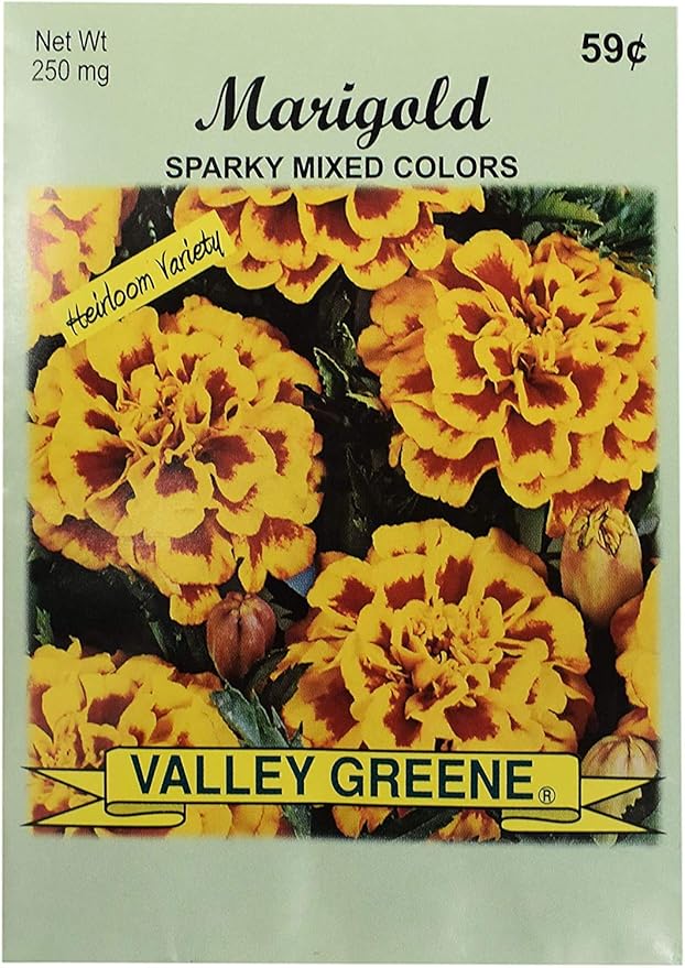 Set of Flower Seed Packets! Flower Seeds in Bulk - Great for Creating The Garden of Your Dreams! (200, Marigold - Sparky Mixed)