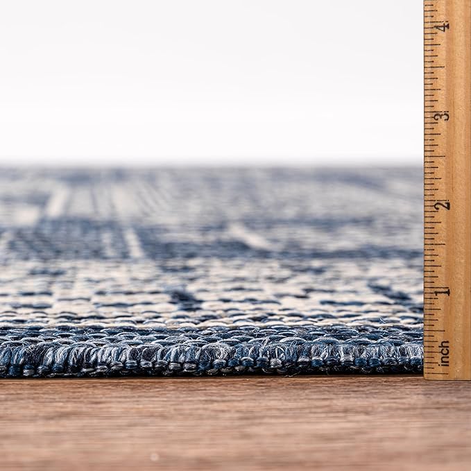 Keen Home Design Terrace Outdoor Area Rug - 10x14 Washable Indoor/Outdoor Rug for Patio, Kitchen, Balcony, Beach, Garden, Deck and Porch, Size: 10'x14'