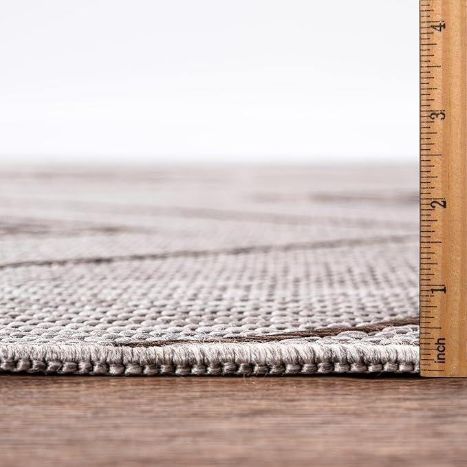 Keen Home Design Terrace Outdoor Area Rug - 6x9 Washable Indoor/Outdoor Rug for Patio, Kitchen, Balcony, Beach, Garden, Deck and Porch, Size: 6'x8'10"