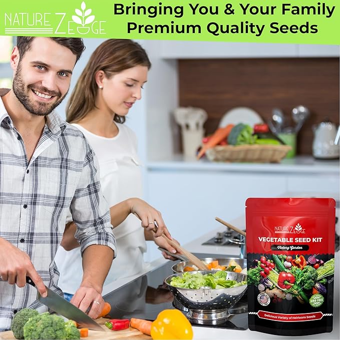 NatureZ Edge, 20 Variety with Melon Seeds for Planting Vegetables, Vegetable Seeds for Planting Outdoors, Seeds, Garden Seed, Heirloom Seeds for Planting Vegetables and Fruits, Garden Seeds