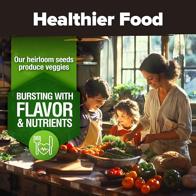 15 Heirloom Vegetable Seeds - Survival Bugout Seeds and Essential Emergency Prepper Gear - Non GMO Vegetable Seeds for Planting Home Garden Pack