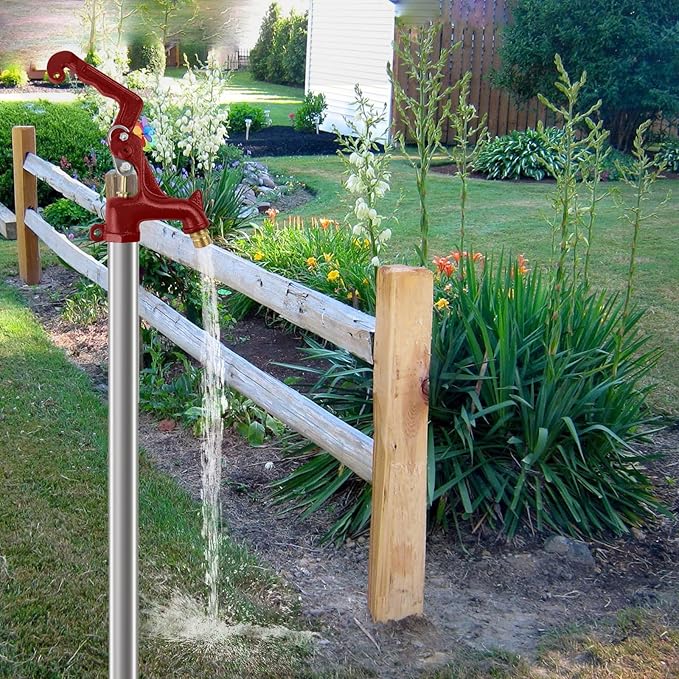 Frost Proof Yard Hydrant Frost Free Outdoor Faucet Freeze Proof Hydrant for Yard Garden Farm Pasture Irrigation,3/4" Water Faucet Pipe Connection,3.25ft Total Length 1’ Bury Depth No Lead