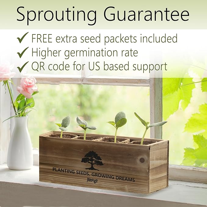 Bonsai Tree Kit – 4X Unique Japanese Bonzai Trees | Complete Indoor Starter Kit for Growing Bonsai Plants with Tools & Planters – Gardening Gifts for Women & Men