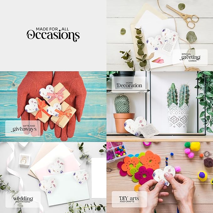 Set of 24 Mixed Heart – Plantable Seed Paper for Weddings, Gifts, and Life Events