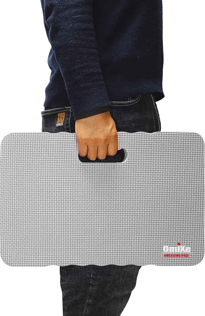 Extra Thick Kneeling Pad Comfy Foam Kneeler Mat Garden Knee Pad Cushion for Gardening Planting Yard Work Prayer Yoga Mechanic Exercise Workout Baby Bath 18 x 11 x 1.5 Inch Large Grey 2 Pack