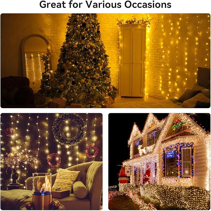 ELUTENG Outdoor String Lights 100 LED 39.4FT Solar Lights Outdoor Waterproof with 8 Lighting Modes Decorative Butterfly Solar Powered Patio Lights for Garden Yard Balcony Porch Wedding Party Decor