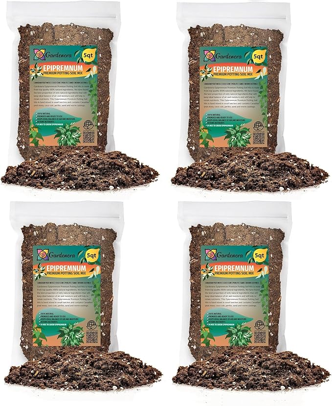 Epipremnum Potting Mix - Unlock Robust Growth and Gorgeous Foliage with Our High-Performance Formula - 20 Quart