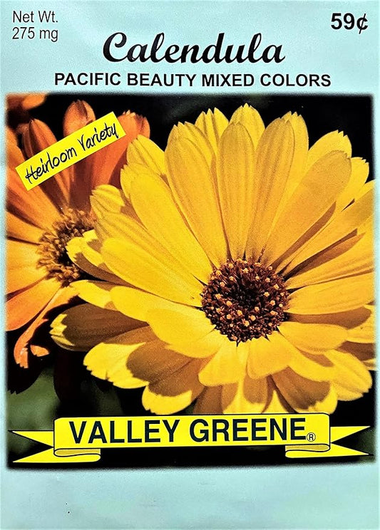 Set of 100 Calendula - Pacific Beauty Mixed Colors Annual Flower Seed Packets - Perfect from Creating Your Dream Garden! - Includes 100 Calendula - Pacific Beauty Mixed Colors Seeds!