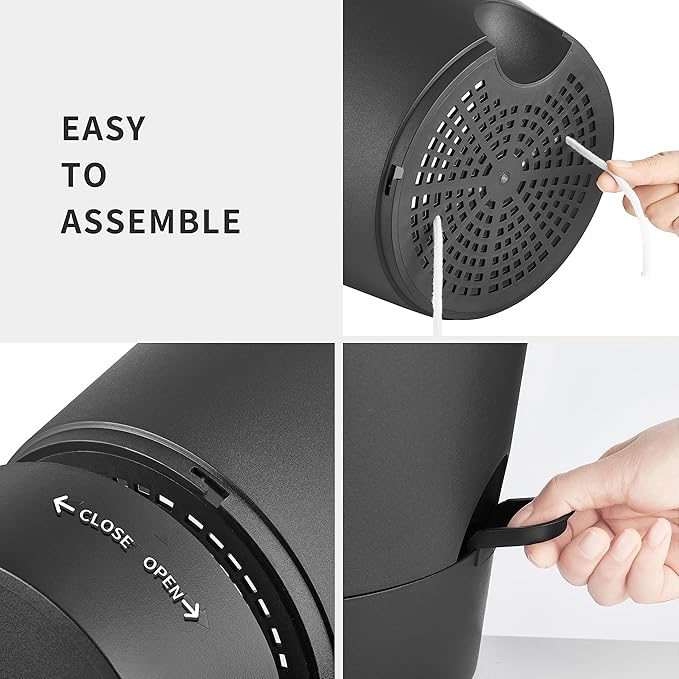 FaithLand 2-Pack 9 Inch Planter Pots for Indoor Outdoor Plants, Self Watering Flower Pots with Deep Reservoir, Black …