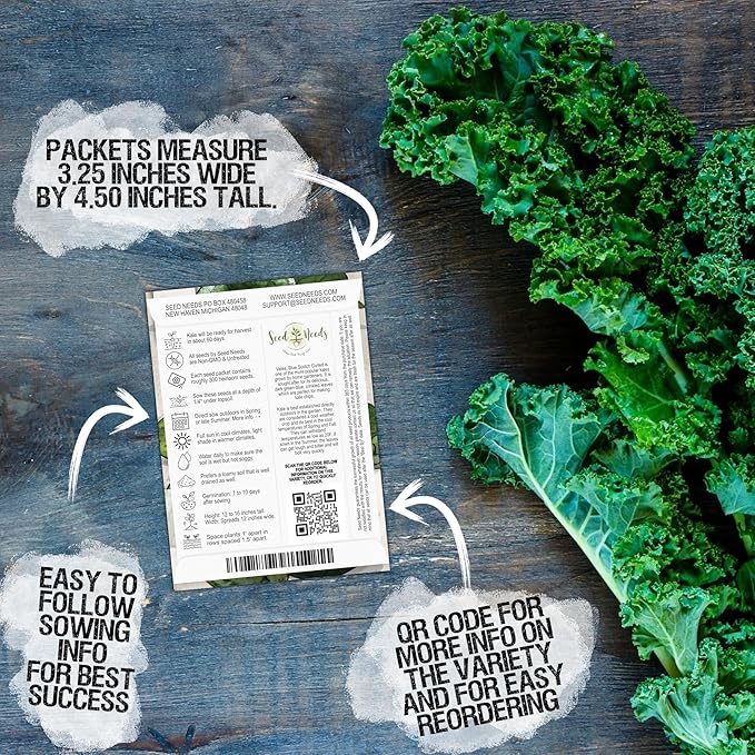 Seed Needs, Vegetable Seed Packet Collection Variety Pack (15 Varieties of Heirloom Vegetable Seeds for Planting) Organically Grow Your Own Produce