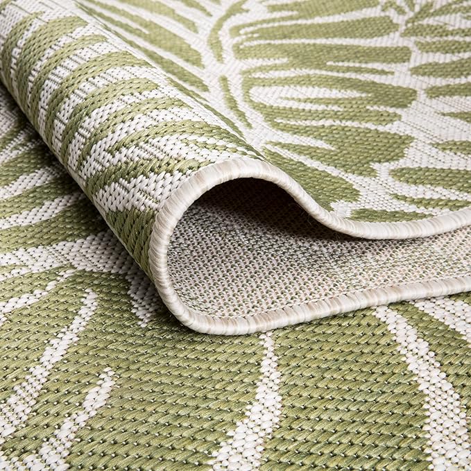 Keen Home Design Terrace Outdoor Area Rug - 8x10 Washable Indoor/Outdoor Rug for Patio, Kitchen, Balcony, Beach, Garden, Deck and Porch, Size: 7'7"x10'