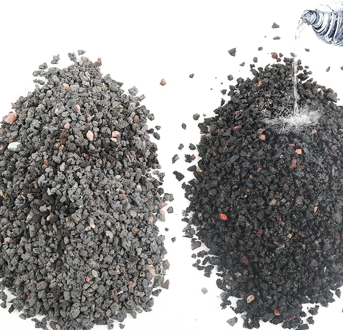 10 LB Black Lava Rocks for Plant Decorative Landscaping for Cacti Succulents Plants, Bonsai, and Terrarium Plants,…