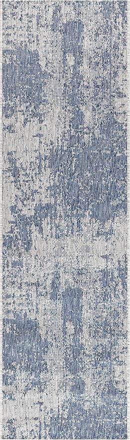 Keen Home Design Terrace Outdoor Runner Rug - 2x8 Washable Indoor/Outdoor Rug for Patio, Kitchen, Balcony, Beach, Garden, Deck and Porch, Size: 2'2"x7'7"