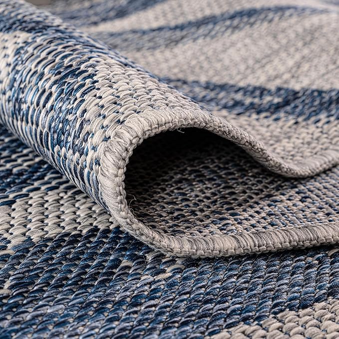 Keen Home Design Terrace Outdoor Area Rug - 8x10 Washable Indoor/Outdoor Rug for Patio, Kitchen, Balcony, Beach, Garden, Deck and Porch, Size: 7'7"x10'