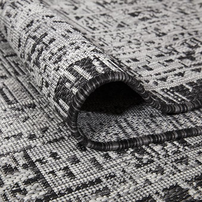 Keen Home Design Terrace Outdoor Area Rug - 6x9 Washable Indoor/Outdoor Rug for Patio, Kitchen, Balcony, Beach, Garden, Deck and Porch, Size: 6'x8'10"