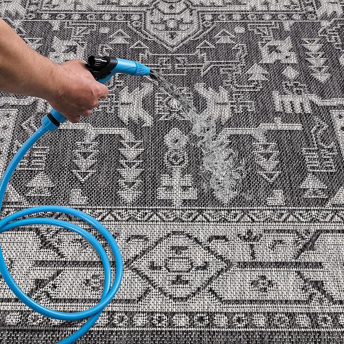 Keen Home Design Terrace Outdoor Area Rug - 12x15 Washable Indoor/Outdoor Rug for Patio, Kitchen, Balcony, Beach, Garden, Deck and Porch, Size: 12'x15'