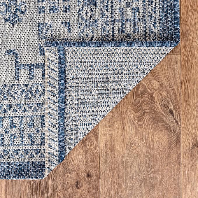 Keen Home Design Terrace Outdoor Area Rug - 10x14 Washable Indoor/Outdoor Rug for Patio, Kitchen, Balcony, Beach, Garden, Deck and Porch, Size: 10'x14'