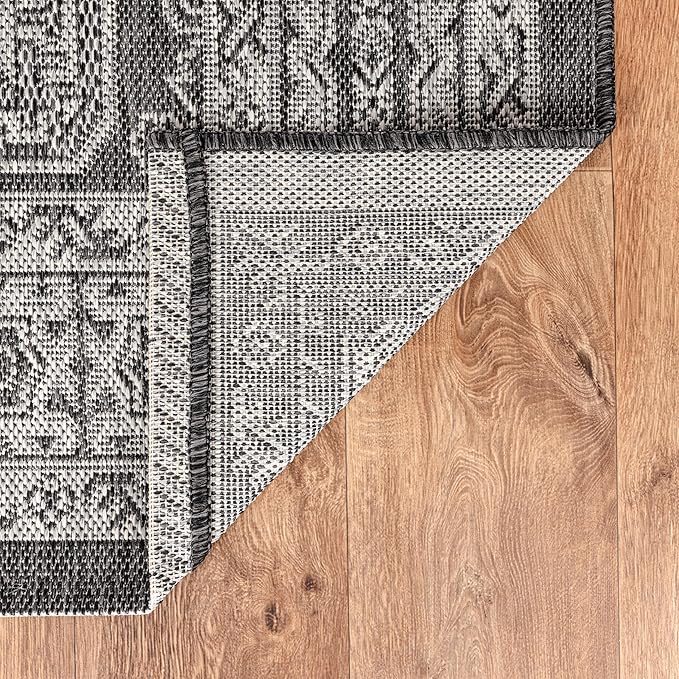 Keen Home Design Terrace Outdoor Area Rug - 6x9 Washable Indoor/Outdoor Rug for Patio, Kitchen, Balcony, Beach, Garden, Deck and Porch, Size: 6'x8'10"