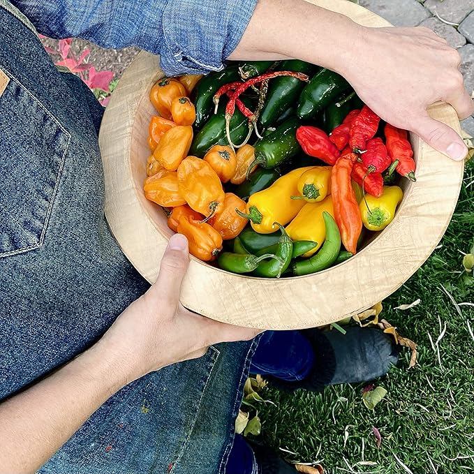 Hapinest Indoor Hot and Spicy Pepper Garden Seed Starter Growing Kit Gardening Gifts for Men and Women - Jalapeno, Habanero, Hungarian Yellow Wax, Ghost, and Cayenne