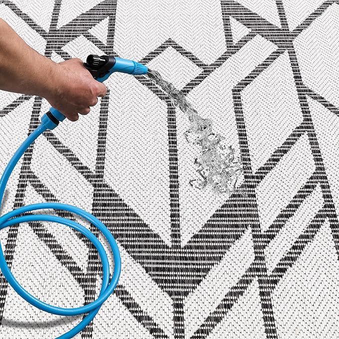 Keen Home Design Terrace Outdoor Runner Rug - 2x10 Washable Indoor/Outdoor Rug for Patio, Kitchen, Balcony, Beach, Garden, Deck and Porch, Size: 2'2"x9'11"